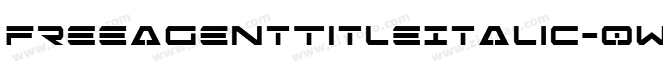 FreeAgentTitleItalic-0war字体转换