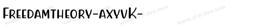 Freedamtheory-axyvK字体转换