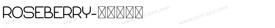 ROSEBERRY字体转换