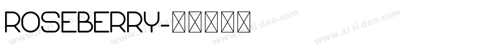 ROSEBERRY字体转换