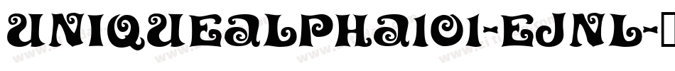 UniqueAlpha101-eJnl字体转换