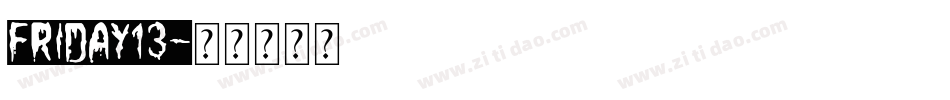 friday13字体转换