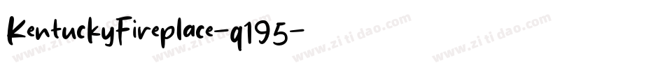 KentuckyFireplace-q195字体转换