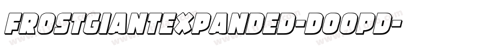 FrostGiantExpanded-DOOpD字体转换