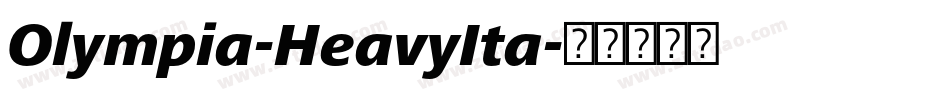 Olympia-HeavyIta字体转换