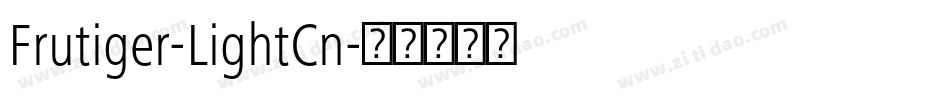 Frutiger-LightCn字体转换