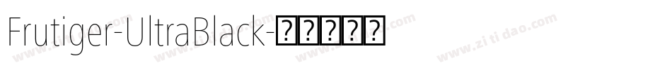 Frutiger-UltraBlack字体转换