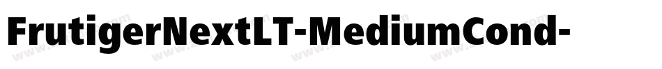 FrutigerNextLT-MediumCond字体转换