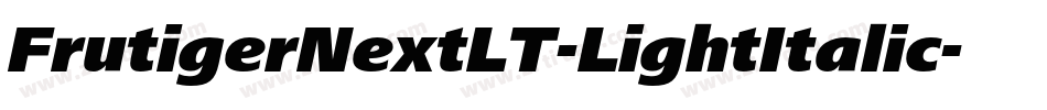 FrutigerNextLT-LightItalic字体转换