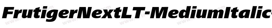 FrutigerNextLT-MediumItalic字体转换