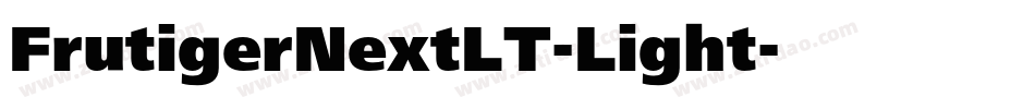 FrutigerNextLT-Light字体转换