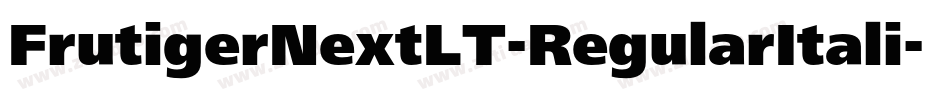 FrutigerNextLT-RegularItali字体转换