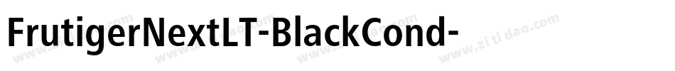 FrutigerNextLT-BlackCond字体转换