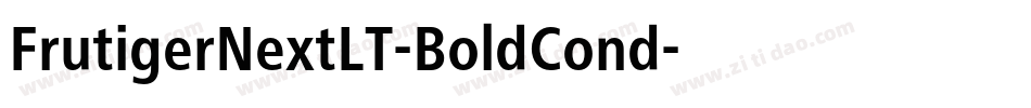 FrutigerNextLT-BoldCond字体转换