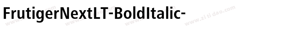 FrutigerNextLT-BoldItalic字体转换