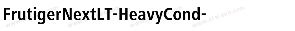 FrutigerNextLT-HeavyCond字体转换