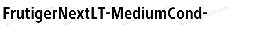 FrutigerNextLT-MediumCond字体转换