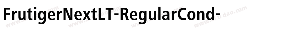 FrutigerNextLT-RegularCond字体转换