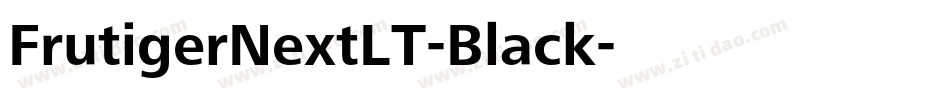FrutigerNextLT-Black字体转换