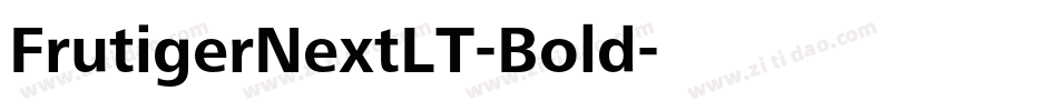 FrutigerNextLT-Bold字体转换