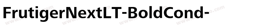 FrutigerNextLT-BoldCond字体转换