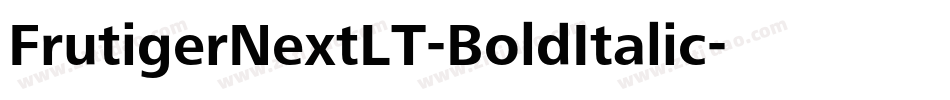 FrutigerNextLT-BoldItalic字体转换