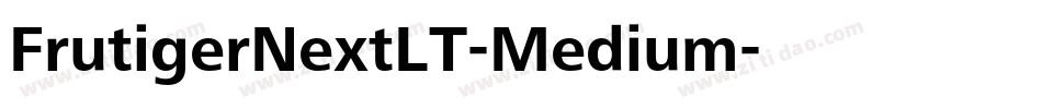 FrutigerNextLT-Medium字体转换