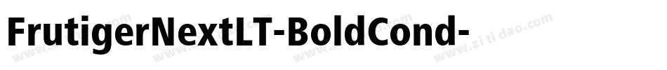 FrutigerNextLT-BoldCond字体转换