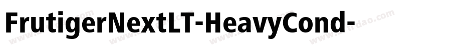FrutigerNextLT-HeavyCond字体转换