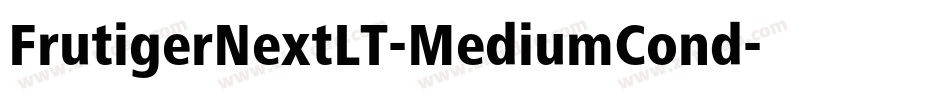 FrutigerNextLT-MediumCond字体转换