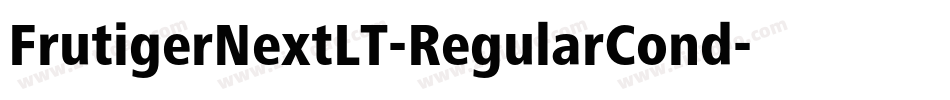 FrutigerNextLT-RegularCond字体转换