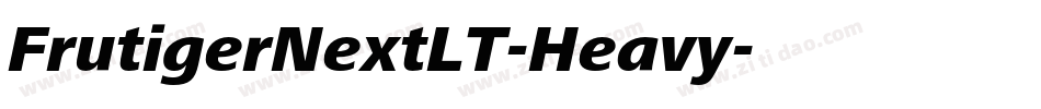 FrutigerNextLT-Heavy字体转换