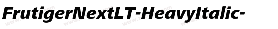 FrutigerNextLT-HeavyItalic字体转换