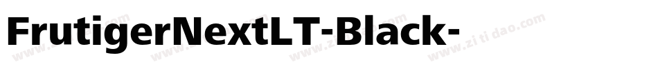 FrutigerNextLT-Black字体转换