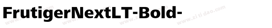 FrutigerNextLT-Bold字体转换