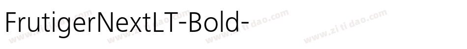 FrutigerNextLT-Bold字体转换