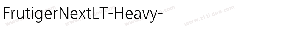 FrutigerNextLT-Heavy字体转换