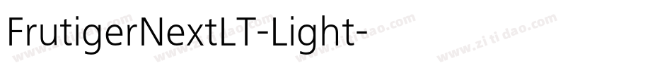 FrutigerNextLT-Light字体转换