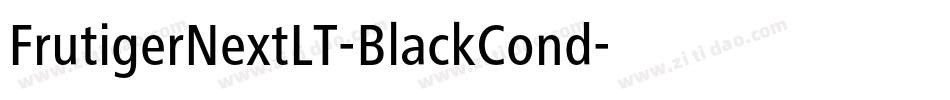 FrutigerNextLT-BlackCond字体转换
