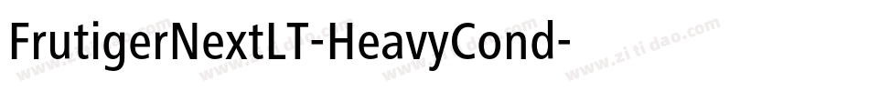 FrutigerNextLT-HeavyCond字体转换