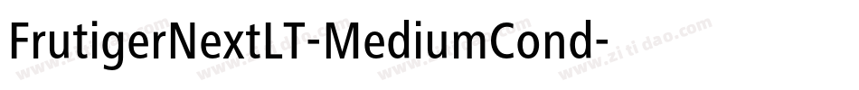 FrutigerNextLT-MediumCond字体转换