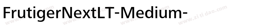 FrutigerNextLT-Medium字体转换