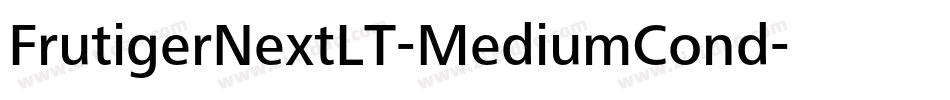 FrutigerNextLT-MediumCond字体转换