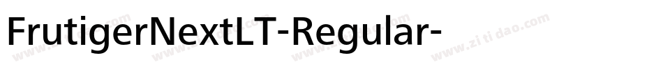 FrutigerNextLT-Regular字体转换