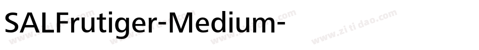 SALFrutiger-Medium字体转换