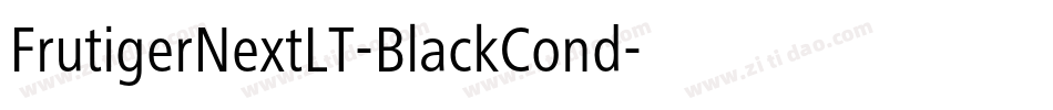 FrutigerNextLT-BlackCond字体转换