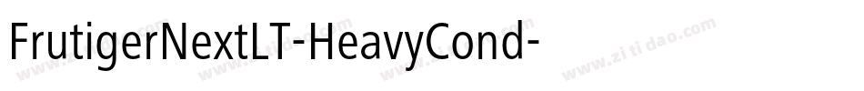 FrutigerNextLT-HeavyCond字体转换
