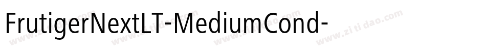 FrutigerNextLT-MediumCond字体转换