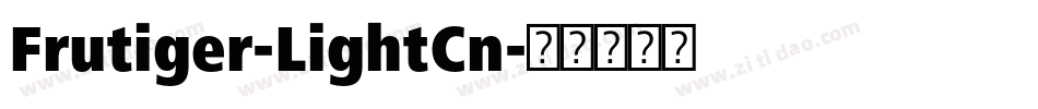 Frutiger-LightCn字体转换