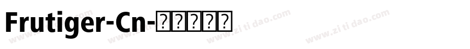 Frutiger-Cn字体转换